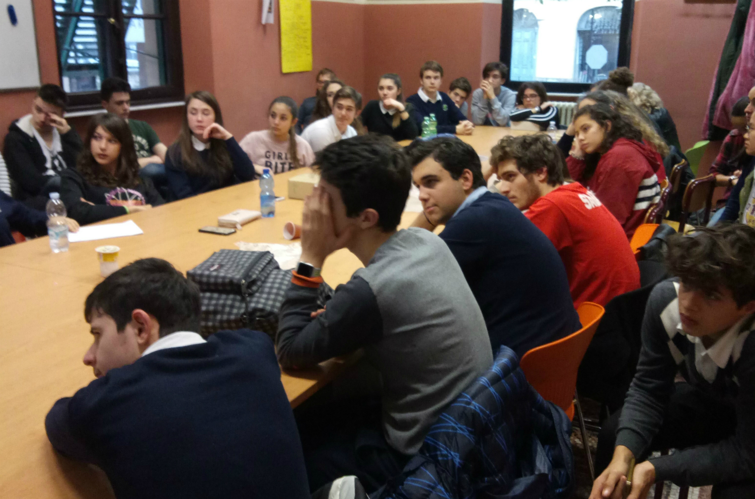 Studenti del #LIQ durante il seminario sulla criminalità organizzata