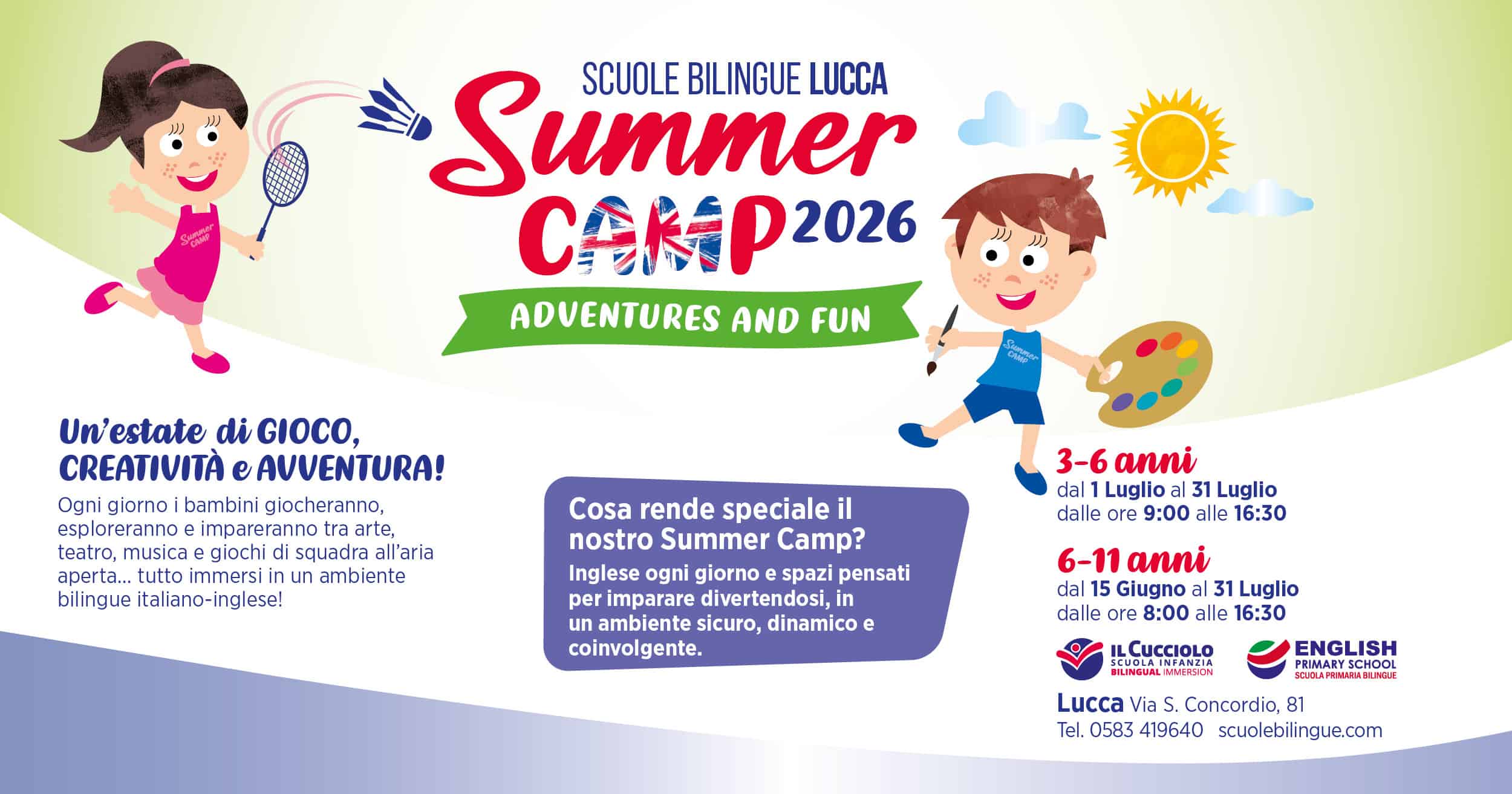 summer camp 2026 lucca